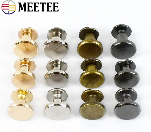 Meetee Flachkopf-Metallschrauben aus Stahl in Schwarz für DIY Hardware Zubehör, 5-8mm - Bild 1