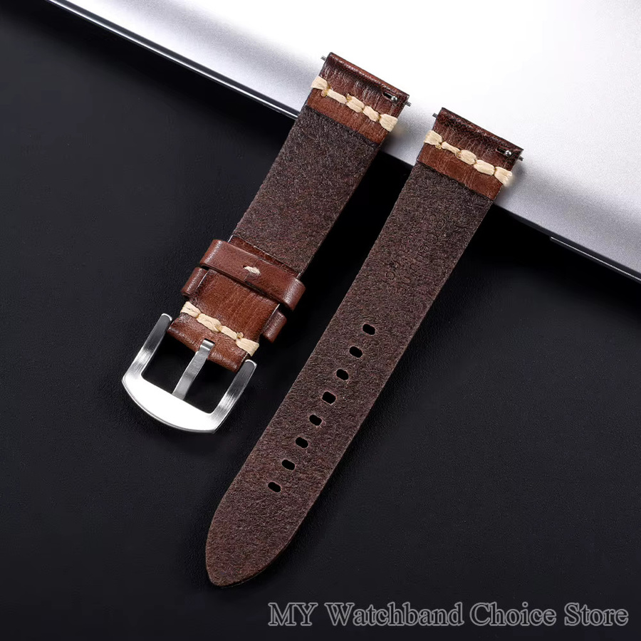 HQstrap Uhrenarmband Leder, Vintage, Unisex - Bild 3