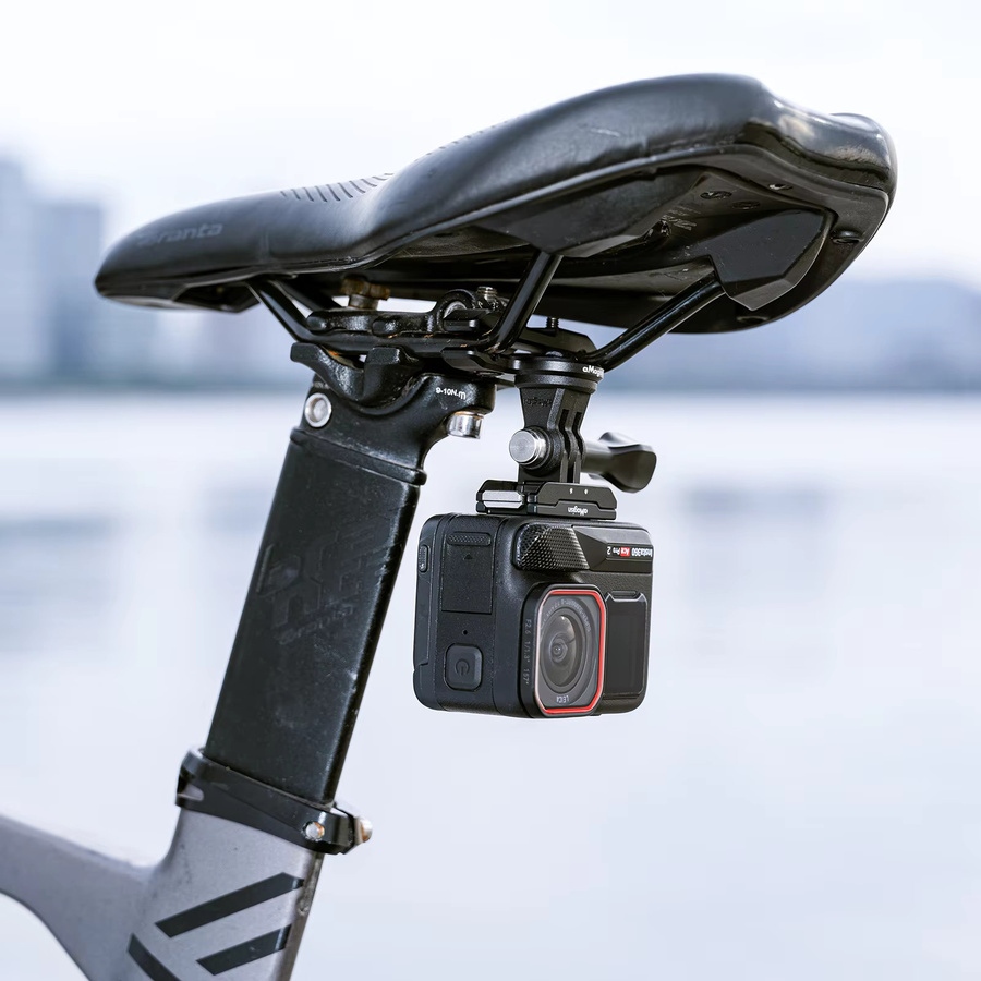 Ykoree Metall BikeTail Mount Kit Klemme in Schwarz für Insta360 Go Ultra, Ace Pro 2, GoPro 11/10 und DJI OSMO Action 5Pro/4/3/6 Sport Kameras - Bild 4