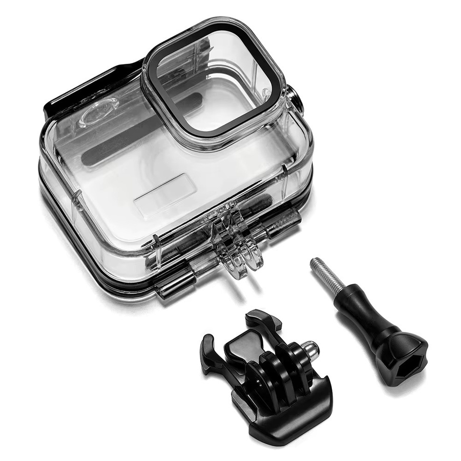 Wasserdichtes GoPro Gehäuse bis 60m Tauchschutz Unterwasser-Case für GoPro Hero 13 12 11 10 9 Black in Transparent - Bild 2