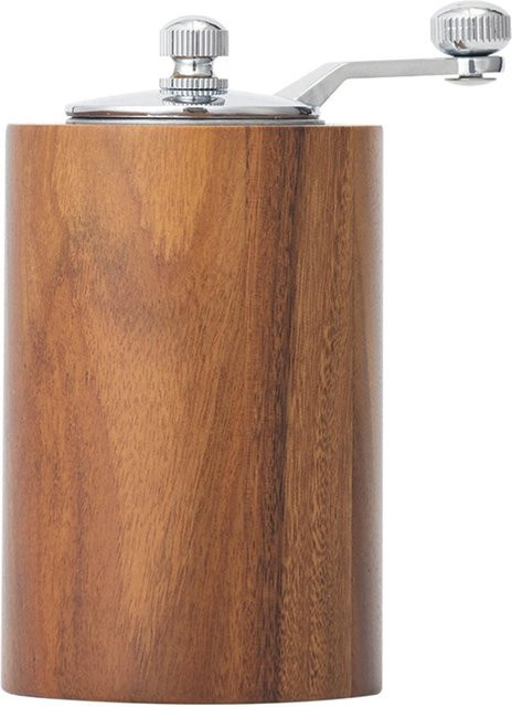 Manuelle Gewürzmühle aus Holz in Braun für Salz, Pfeffer und verschiedene Gewürze - Bild 1