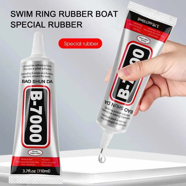 LOOLIFL b-7000 Reparaturkleber in Weiß für Schlauchboote, Kajaks, Gummiboote und Kanus – wasserdichter und auslaufsicherer Kleber für Outdoor-Aktivitäten - Bild 1