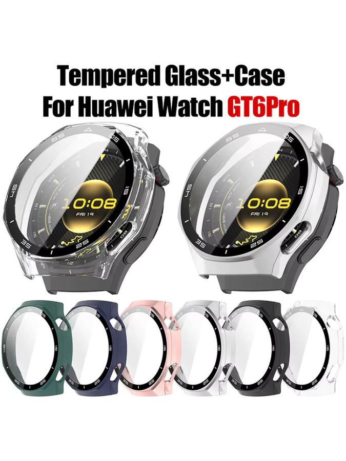 CAOWTAN Uhrenzubehör PC-Gehäuse, Kunststoff, Schwarz, Huawei Watch GT6 Pro 46 mm - Bild 7
