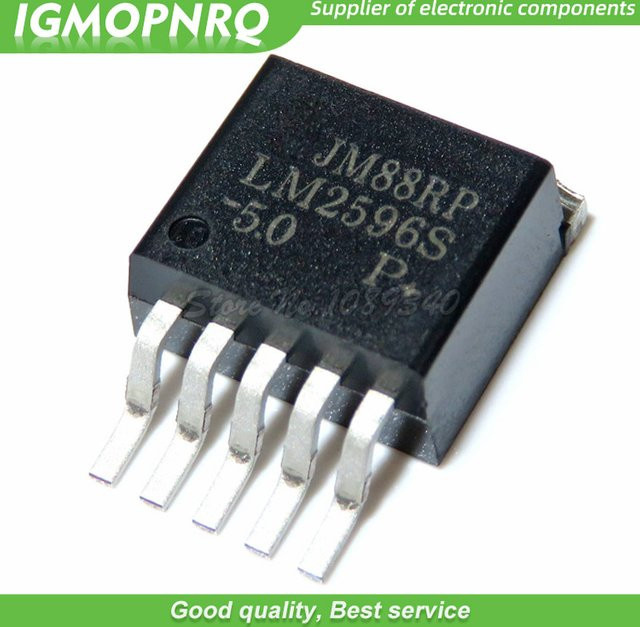 20 Stück LM2596S-5.0 TO-263 Spannungsregler Schaltung 5V Buck Converter in Schwarz - Bild 1
