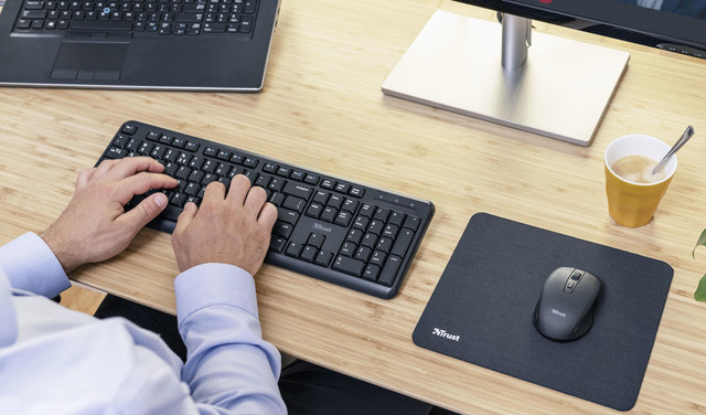 Trust Ody Kabellose Tastatur 24335 mit QWERTZ-Layout in Schwarz - Bild 1