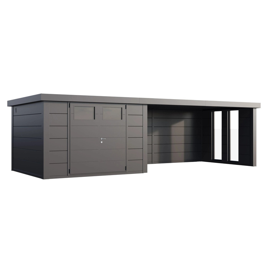 Telluria Gerätehaus Classico in Silber mit Außenmaß B: 782 cm, H: 219 cm, T: 318 cm - Bild 2