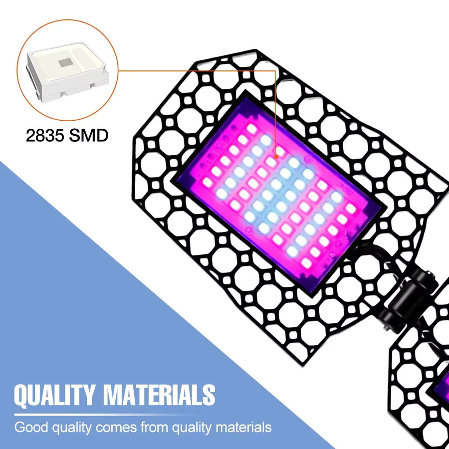CanLing 300 W LED Grow Light Vollspektrum Anbau Lampe in Schwarz für Pflanzen, Gemüse und Hydrokultur - Bild 4
