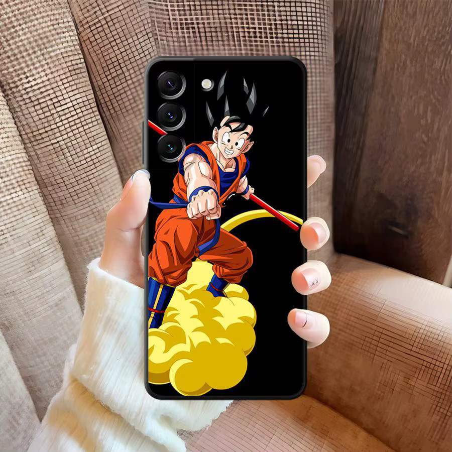 Schwarze weiche Handyhülle mit Drachenkugeln Design für Samsung Galaxy Modelle - Bild 2