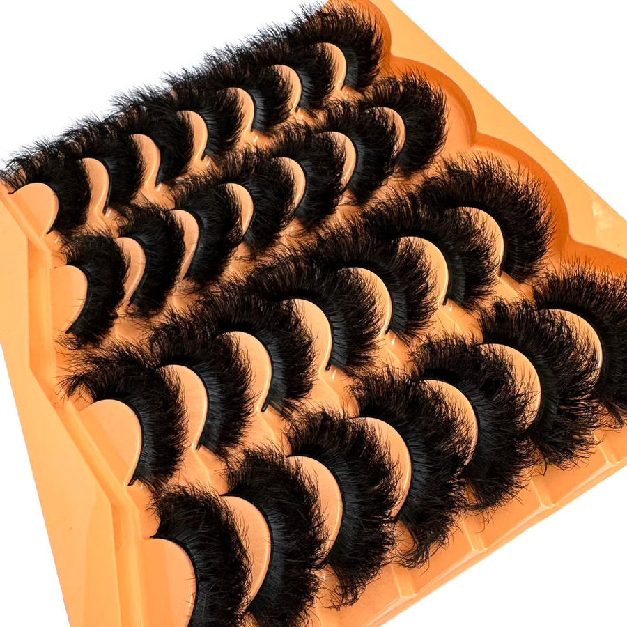 UMIRYAO Falsche Wimpern, 14 Paar, 3D-Verlängerung, D-Form - Bild 3