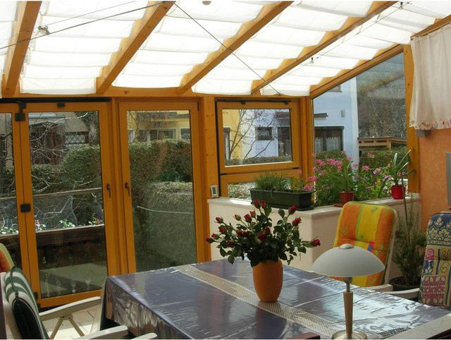 Floracord Vierecksonnensegel aus Polyester, Weiß, B: 220 cm, H: 96 cm - Bild 1