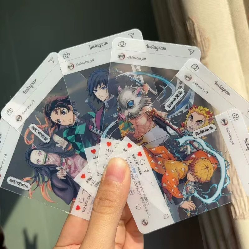 Bandai Demon Slayer Sammelkarten, Tanjiro, Nezuko, Zenitsu, Tengen, Kunststoff - Bild 3