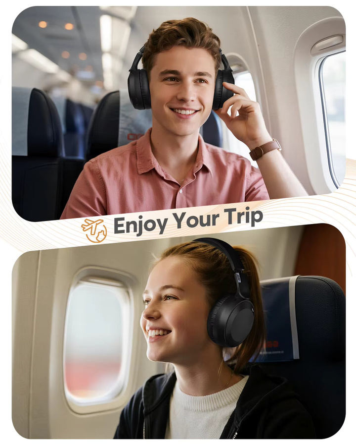 Acer OHR205 Kabellose Bluetooth Over-Ear-Kopfhörer in Schwarz mit 40-mm-Treibern und Multipoint Bluetooth 6.0 - Bild 4