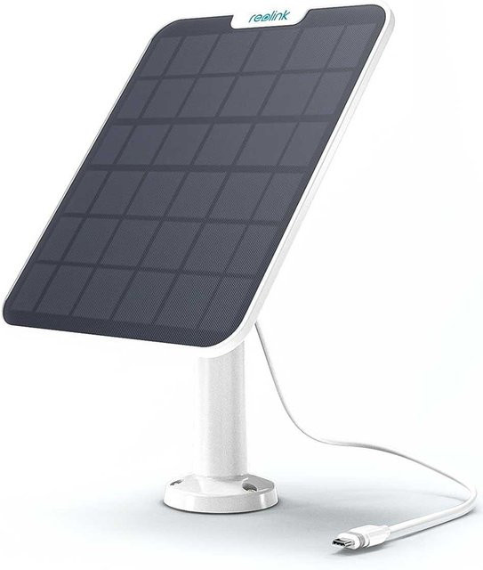Reolink Solar Panel 2 Weiß für akkubetriebene Überwachungskameras mit USB-C Anschluss - Bild 1