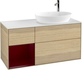 V&B Waschtischunterschrank Finion mit Wandbeleuchtung, Farbe: Weiß, Breite: 120 cm, Tiefe: 50,1 cm, Höhe: 50,1 cm - Bild 1