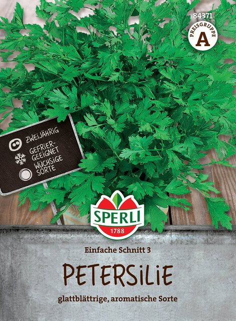 SPERLI Petersilien-Samen Einfache Schnitt 3 für den Kräutergarten und Zimmerpflanzen - Bild 1