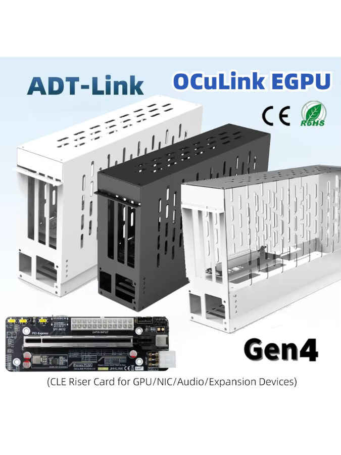 SPEEDIER Tragbares All-in-One eGPU-Dock Oculink externes Grafikkarten-Gehäuse mit PCIe 4.0 x4 für Laptop, Handheld-Gaming und Mini-PC - Bild 3
