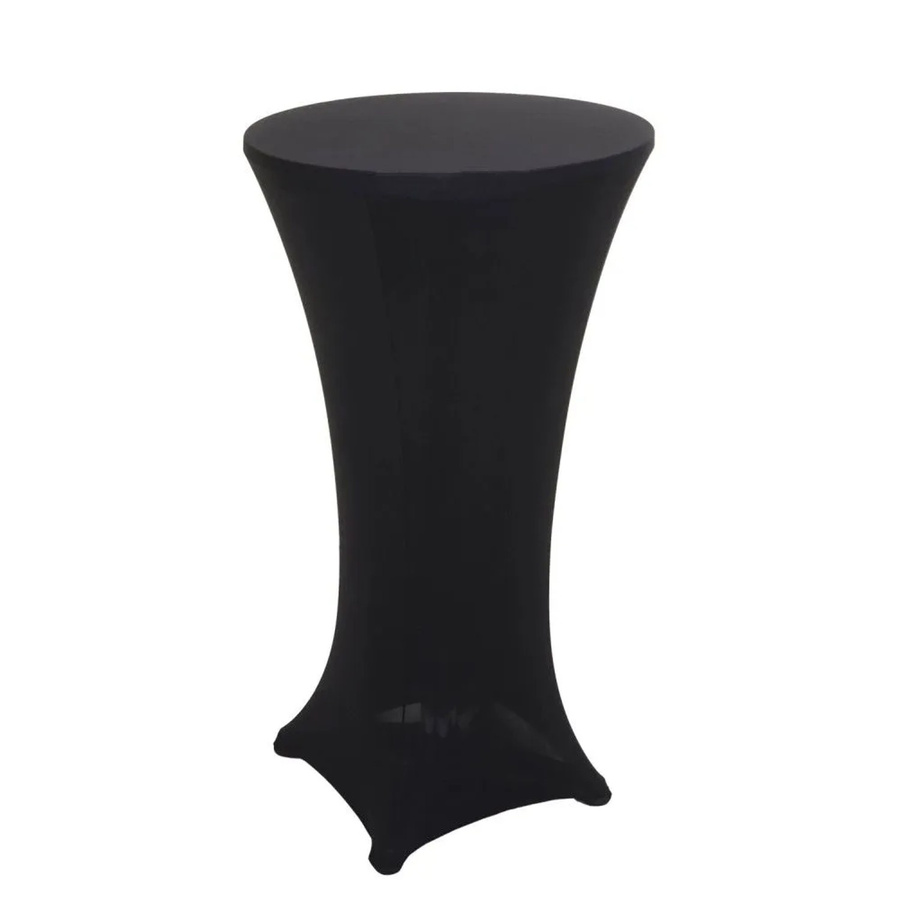 MCW Stehtisch Set mit schwarzer Husse, höhenverstellbar und klappbar, Durchmesser: 60 cm - Bild 2