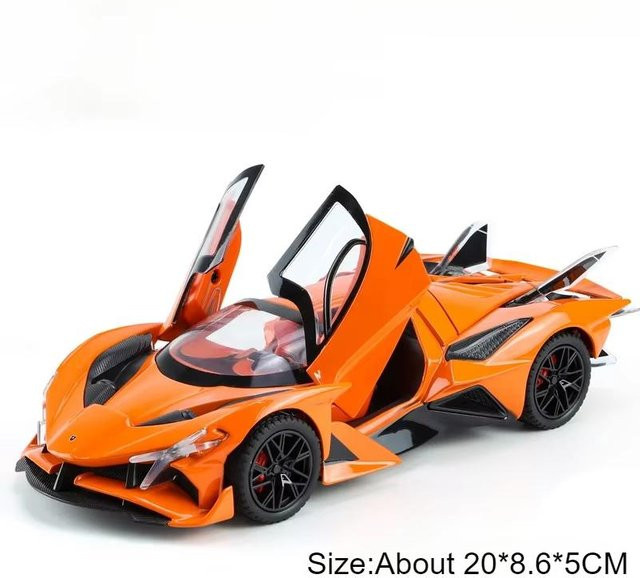 Linyi toy car Apollo Projekt Evo Sportwagen Modell, 1:24, mit Licht und Sound, ab 14 Jahren - Bild 1