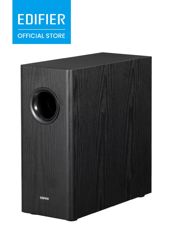 Edifier T5s Aktiver Subwoofer mit 70W RMS und 8-Zoll-Langhub-Tieftöner für Heimkino und Desktop-Lautsprecher in Schwarz oder Braun - Bild 1