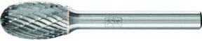 PFERD TOOLS Hartmetall Hochleistungsfrässtift TOUGH Tropfen TRE, Farbe: Silber, Durchmesser: 12 mm, Länge: 20 mm, Schaft-Durchmesser: 6 mm - Bild 1