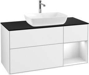 V&B Waschtischunterschrank Finion in Weiß lackiert, Breite: 120 cm, Tiefe: 50,1 cm, Höhe: 50,1 cm - Bild 1