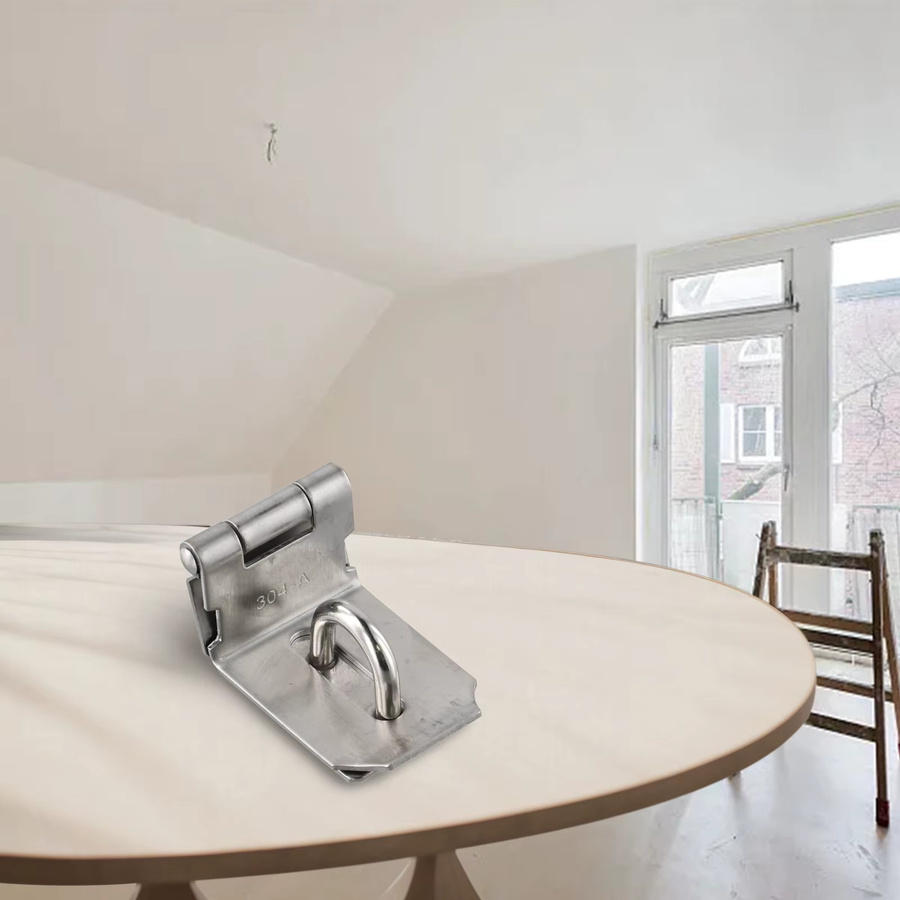 Sicherheits-Riegelschloss aus Edelstahl in Silber für Schränke und Schubladentüren - Bild 3