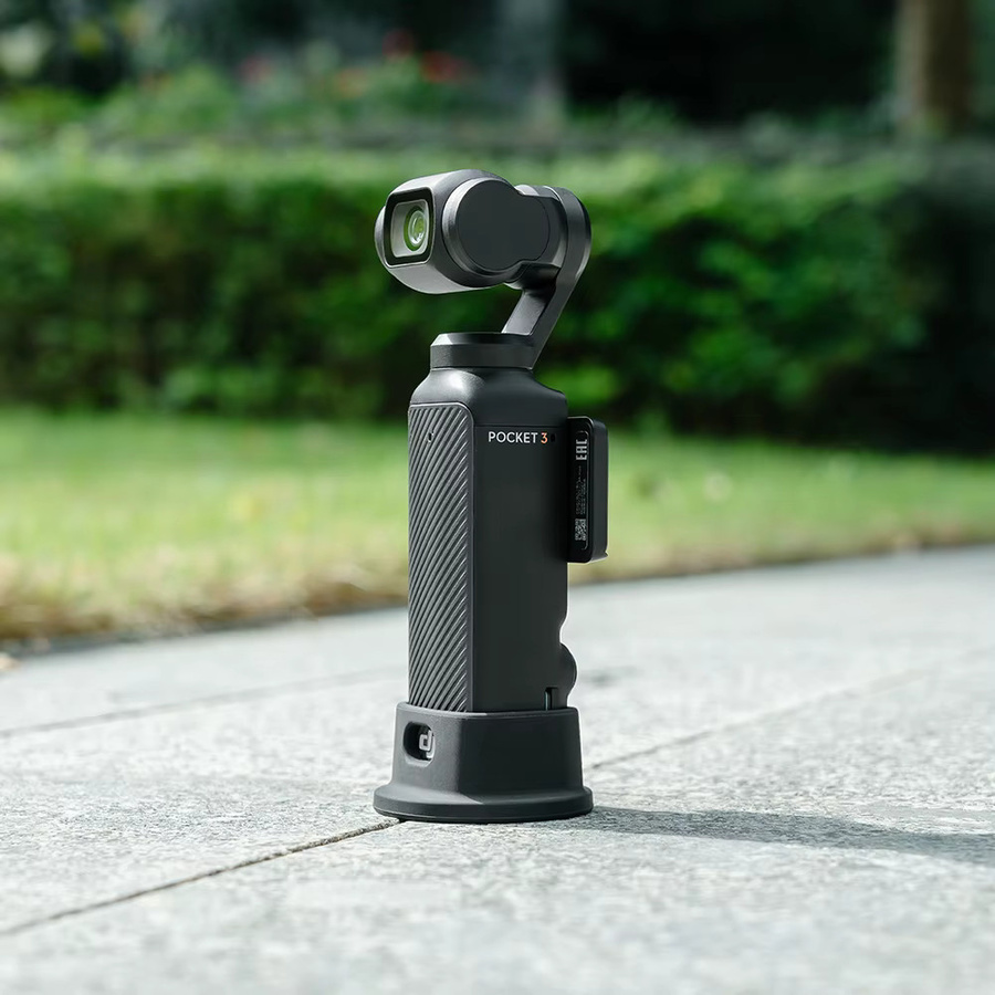 DJI Osmo Pocket 3 Silikon Dock Desktop Basis Anti-Skid Standfuß Zubehör in Schwarz - Bild 4
