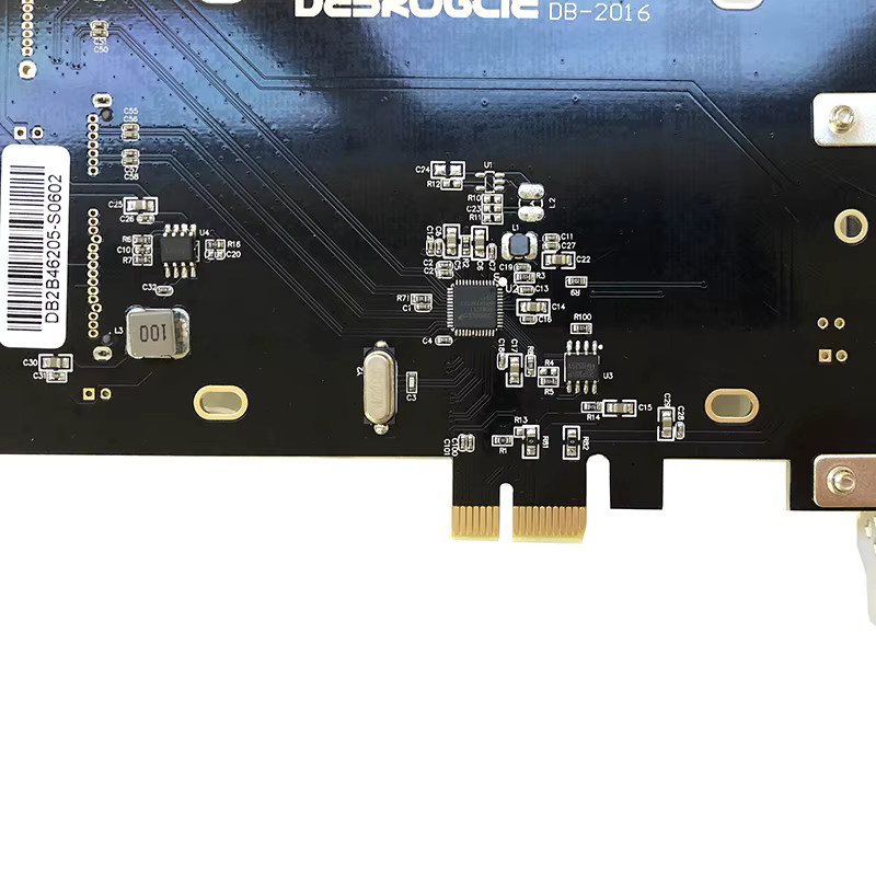 DEBROGLIE SATA III Erweiterungskarte PCI-E X1 zu SATA 3.0 Adapterkarte für 2,5 Zoll SSD in Schwarz - Bild 4