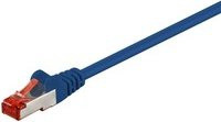 goobay Patchkabel CAT6 S/FTP PiMF Ethernet LAN Blau, Länge: 50,0 m - Bild 1