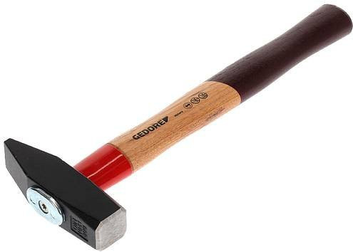 Gedore Rotband-Plus Schlosserhammer mit Hickoryholz-Stiel, Schwarz, Gewicht: 800 g - Bild 1