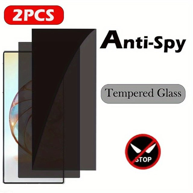 2 Stück Anti-Spy Sichtschutzfolien aus gehärtetem Glas für Nubia RedMagic 10s Pro, 9, 8 Pro+, Pro, s, Z70, Z60 Ultra, transparent - Bild 1