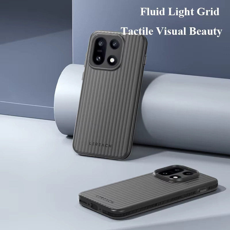 Lereach Handyhülle für OnePlus 15 15R Ace 6 Ace 6T in Schwarz, geriffelt, matt, rutschfest und fingerabdruckresistent - Bild 4