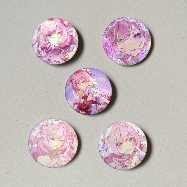 Elysia Honkai Impact 3rd Round Laser Badge Brosche - Bild 1