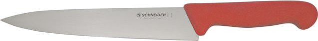 Schneider Kochmesser mit Schutzhülle aus Edelstahl in Rot, Klingenlänge: 18 cm - Bild 1