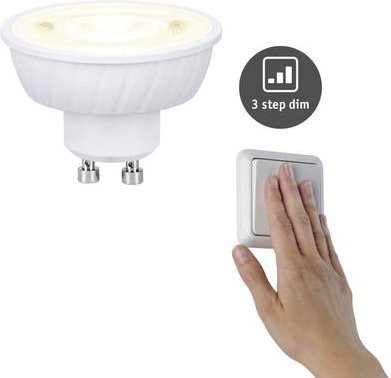 Paulmann LED GU10 Leuchtmittel 29269, 4.9W, Warmweiß, dimmbar, Durchmesser: 50 mm, Höhe: 37 mm - Bild 1
