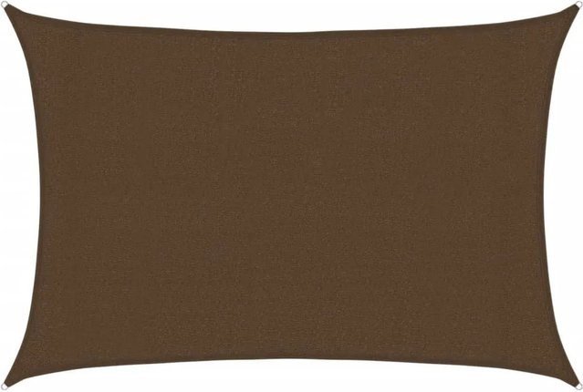 Furnicato Sonnensegel aus HDPE in Braun mit 90% UV-Schutz, Rechteckig, B x T: 5 x 3 m - Bild 1
