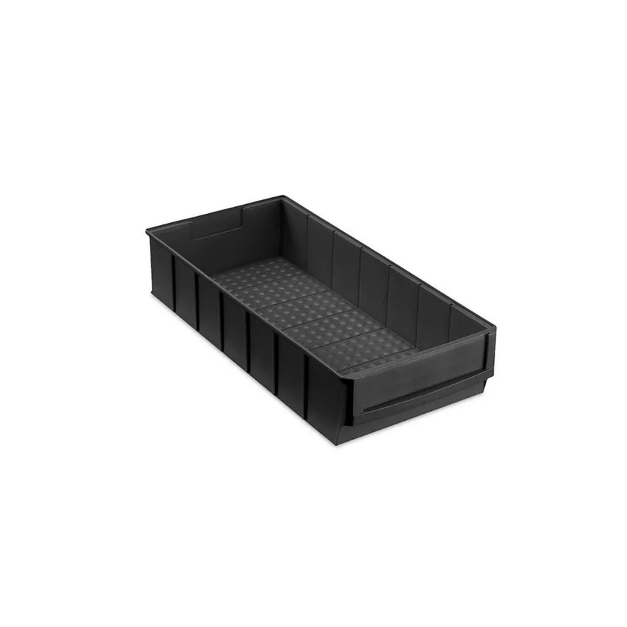 PROREGAL SparSet 10x Leitfähige Industriebox 400 ESD Sortimentskasten, Schwarz, H x B x T: 8,1 x 18,3 x 40 cm - Bild 2