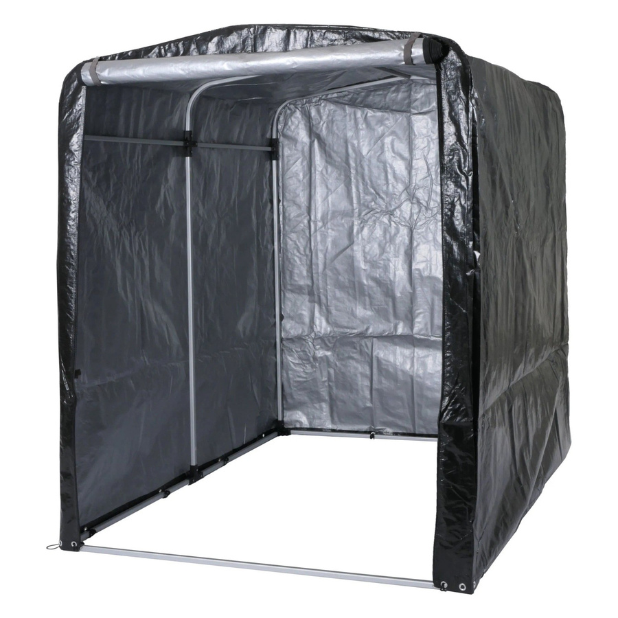 Gerätehaus MCW-N61 Gartenschuppen aus Aluminium in Anthrazit, B/T/H: 201 x 157 x 201 cm - Bild 2