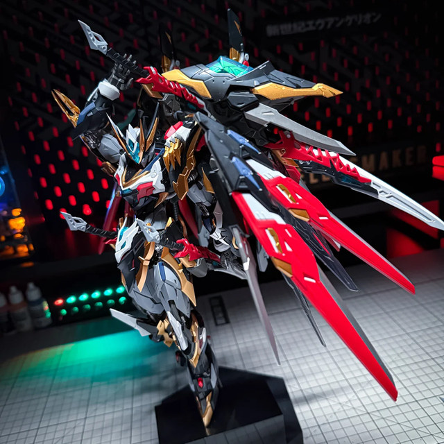 MOTOR NUCLEAR Gan Jiang Star Armor Soul General Legend Loyalty Class Alloy Frame Mech Assembly Model Kit, Actionfiguren, Metall, Rot, Bunt / Mehrfarbig - Bild 1