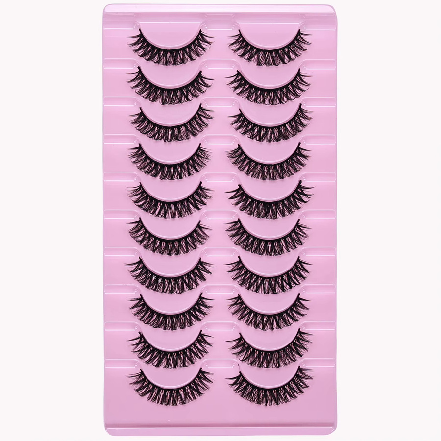 JIEFUXIN Kunstwimpern D-Curl, 10 Paar, Volumen-Wimpern - Bild 6