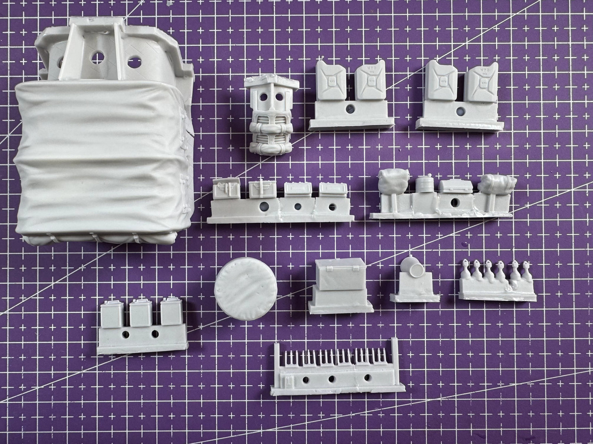 EVANOVM Upgrade- und Renovierungsteile für leichte Lkw, 1/35 Gussharz-Modellbausatz, unbemalt - Bild 2