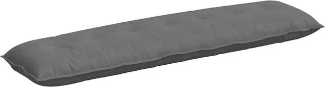 vidaXL Rückenkissen aus Mikrofaserstoff in Dunkelgrau, B: 200 cm, H: 50 cm - Bild 1