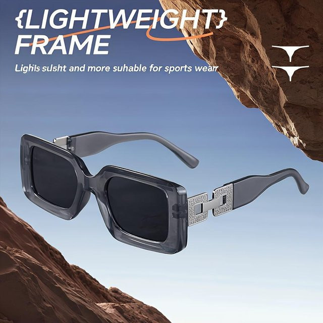 SZwatch Brille, quadratisch, Vollrand, Metall, grau, Unisex - Bild 1