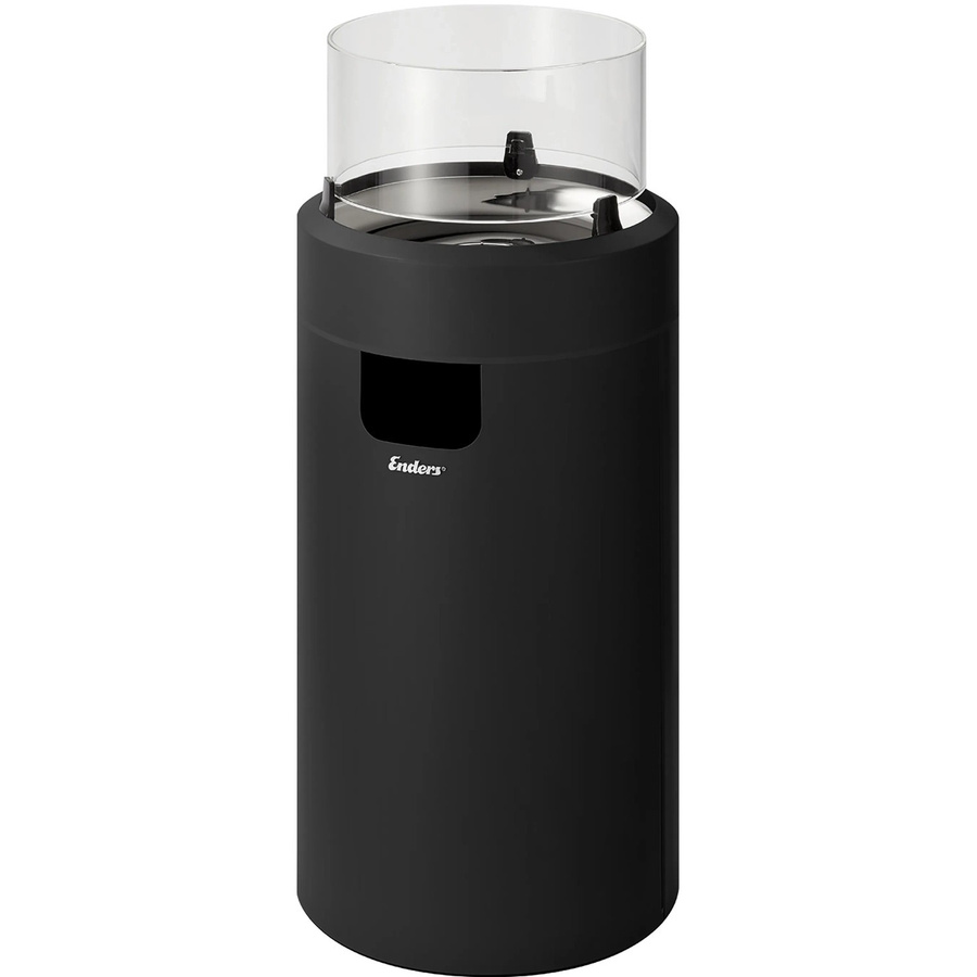 Enders Feuerstelle Nova LED M Gas-Feuerstelle in Black-Chrome mit Ambientebeleuchtung und Glas-Zylinder - Bild 2