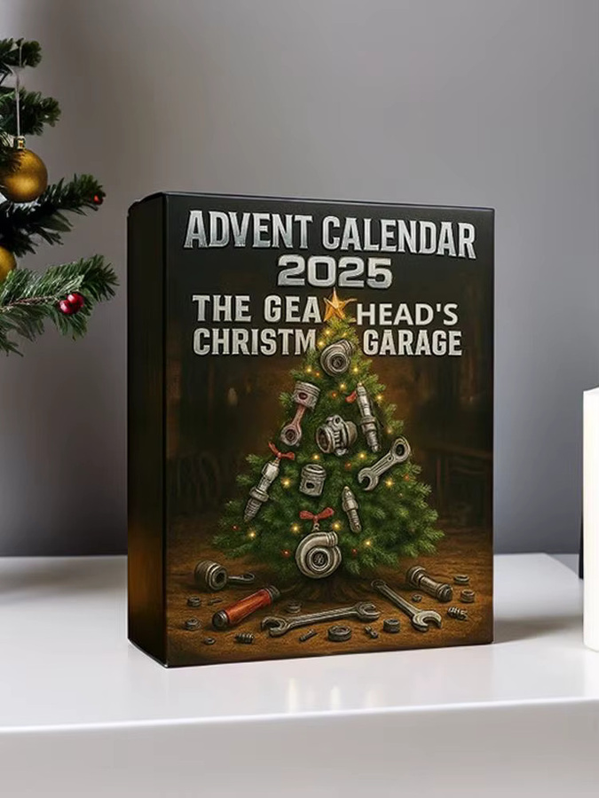 2025 Adventskalender Box mit Autoteilen und Werkzeug-Ornamenten für Autoliebhaber, Mehrfarbig - Bild 6