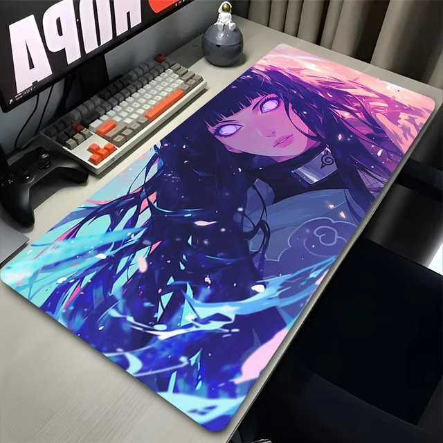 Bilibili Anime Mädchen XXL Mauspad Kawaii Hinata Hyuuga rutschfeste Schreibtischunterlage Multicolour - Bild 1
