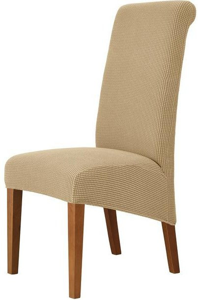 Stuhlhusse aus Maisflanell mit hoher Rückenlehne in Khaki, Größe XL (60-75 cm) - Bild 1