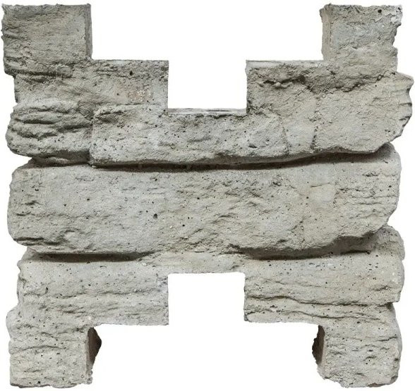 Beckers Betonzaun Zwischenpfostenkappe Nostalgie in Betongrau, B/T/H: 20 x 8 x 20 cm - Bild 1