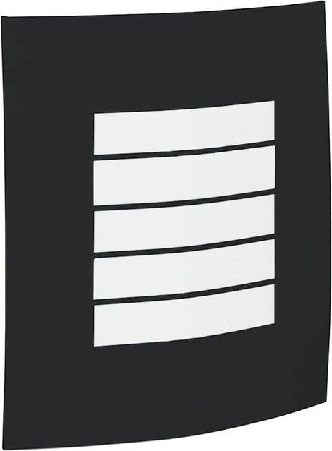 vidaXL Außenwandleuchte Schwarz aus Edelstahl und Kunststoff, modern, B/T/H: 23,5 x 9 x 26 cm - Bild 1