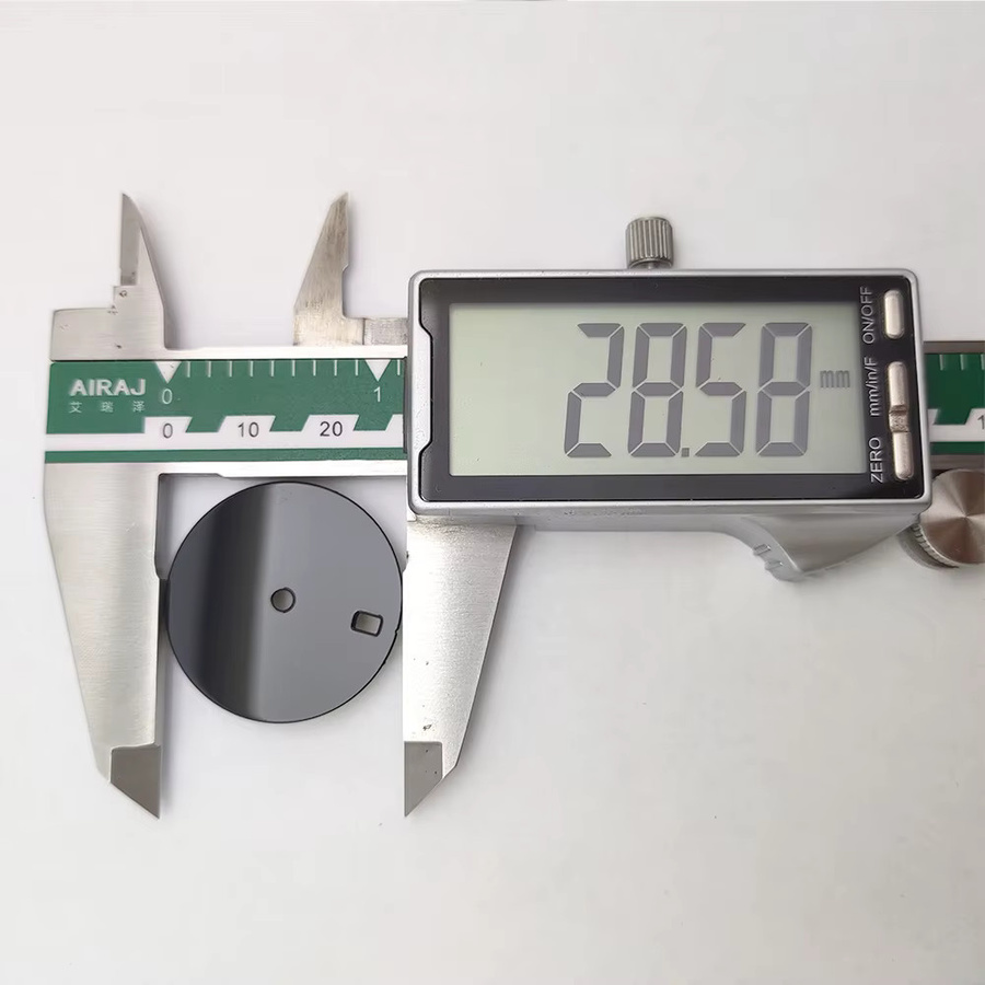OUMASHI Zifferblatt, Schwarz, Emaille-Textur, 28,5 mm, für NH34/NH36/NH35-Uhrwerke - Bild 2
